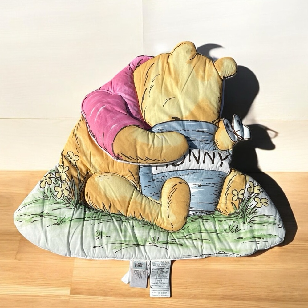 VTG 90s NEW BABY Disney CLASSIC WINNIE THE POOH 3D Nursery Wall Decor Quilted